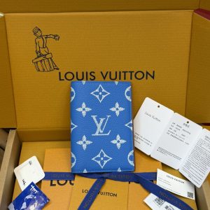 Alternative view of 320¥ Premium Full-Steel Wallet, Authentic Design, Top-Grain Cowhide, 163 Dynamic, Boutique-Matching Packaging, Complete Set as Pictured: Packaging, Certificate of Authenticity, Copper Electronic Tag, Gift Bag! M26059 Medium Blue